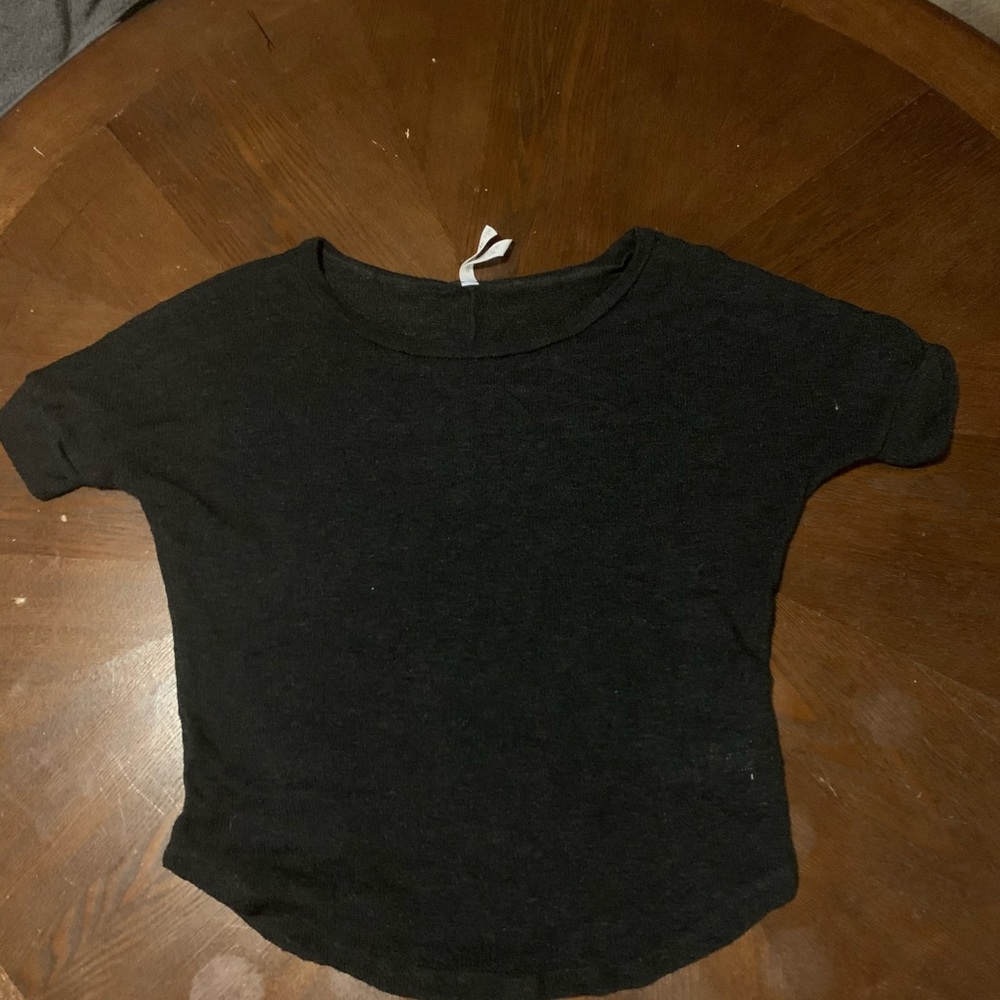 Aeropostale Black Terry Shirt
